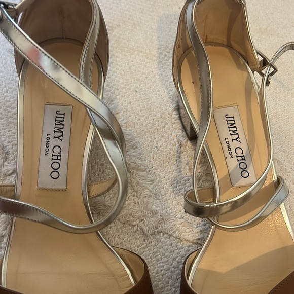 Jimmy Choo silver Heeled Sandals - Size 40 (9) - Picture 2 of 10